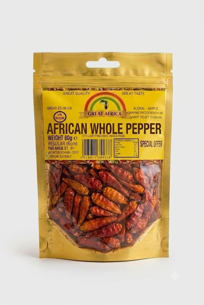 AFRICAN WHOLE PEPPER 80X20
